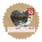Beige Suede Mat Board for 12x12 Frames - Heart Opening for 10x10 Photos